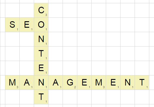 SEO-CONTENT scrabble
